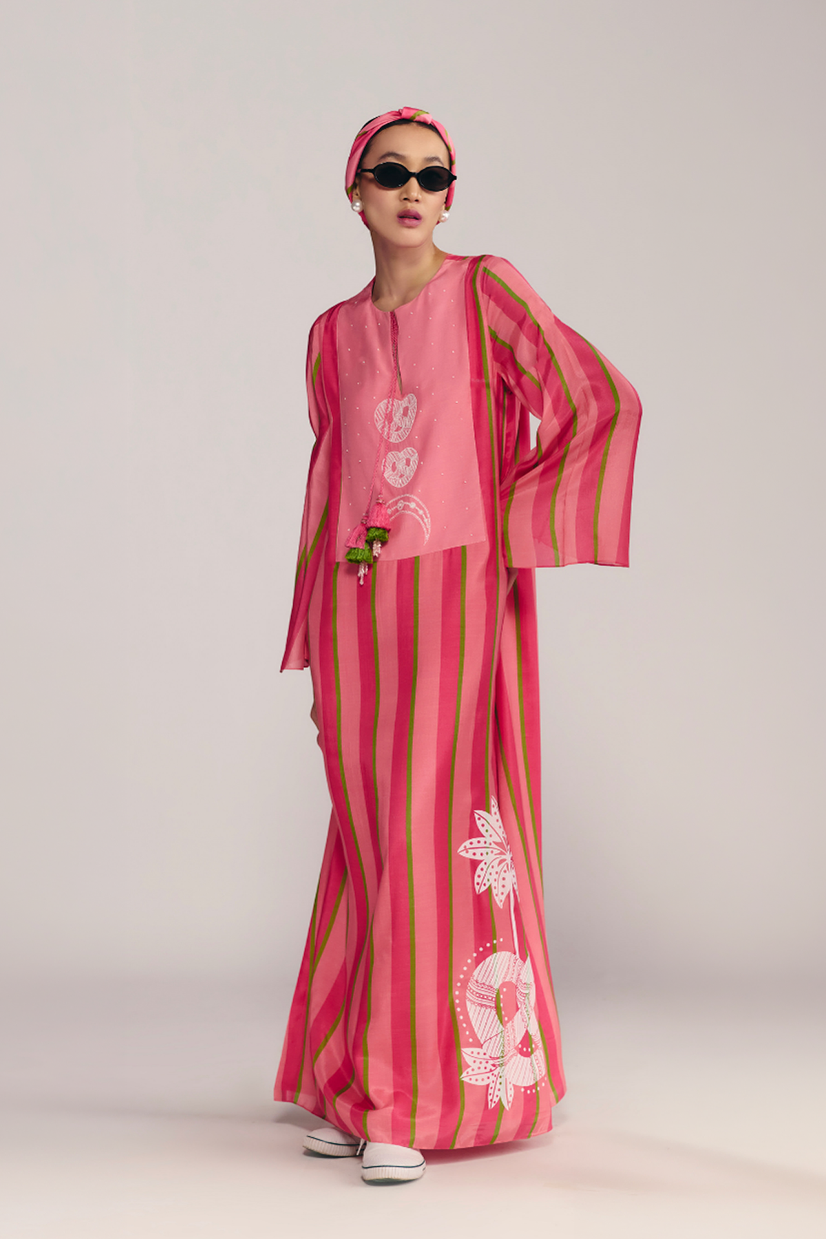 Jungle Bakery In Sunset Sorbet Kaftan