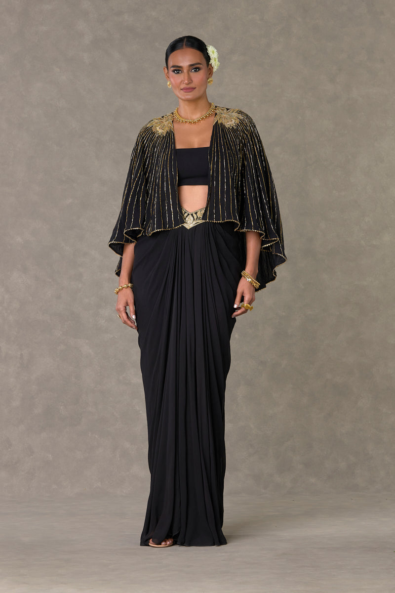 Black Neel-Kamal Cape Set