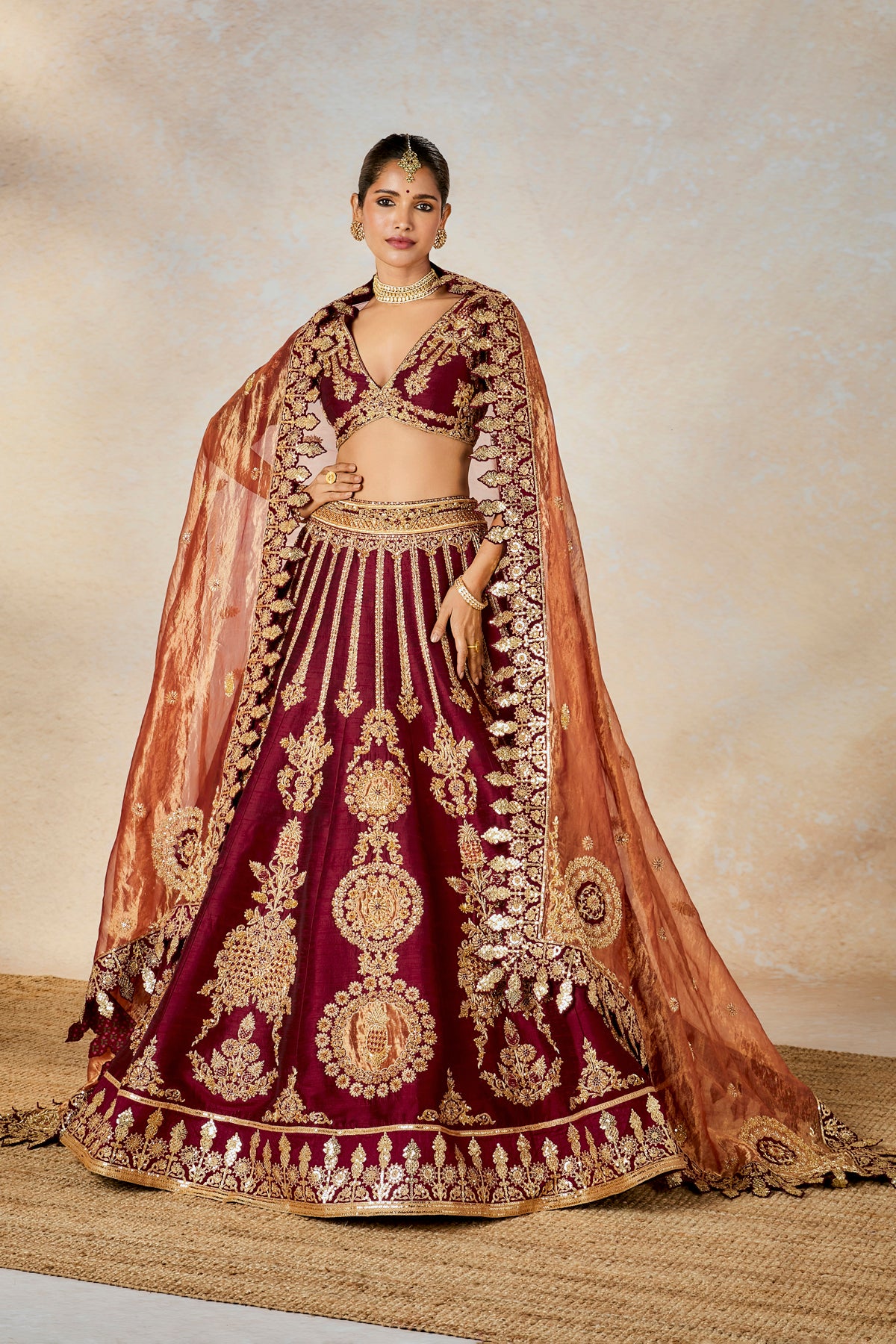 Anjeer Kalakand Lehenga set