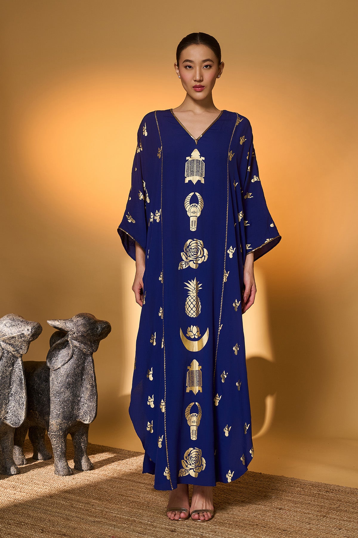 Electric Blue All Charms Kaftan