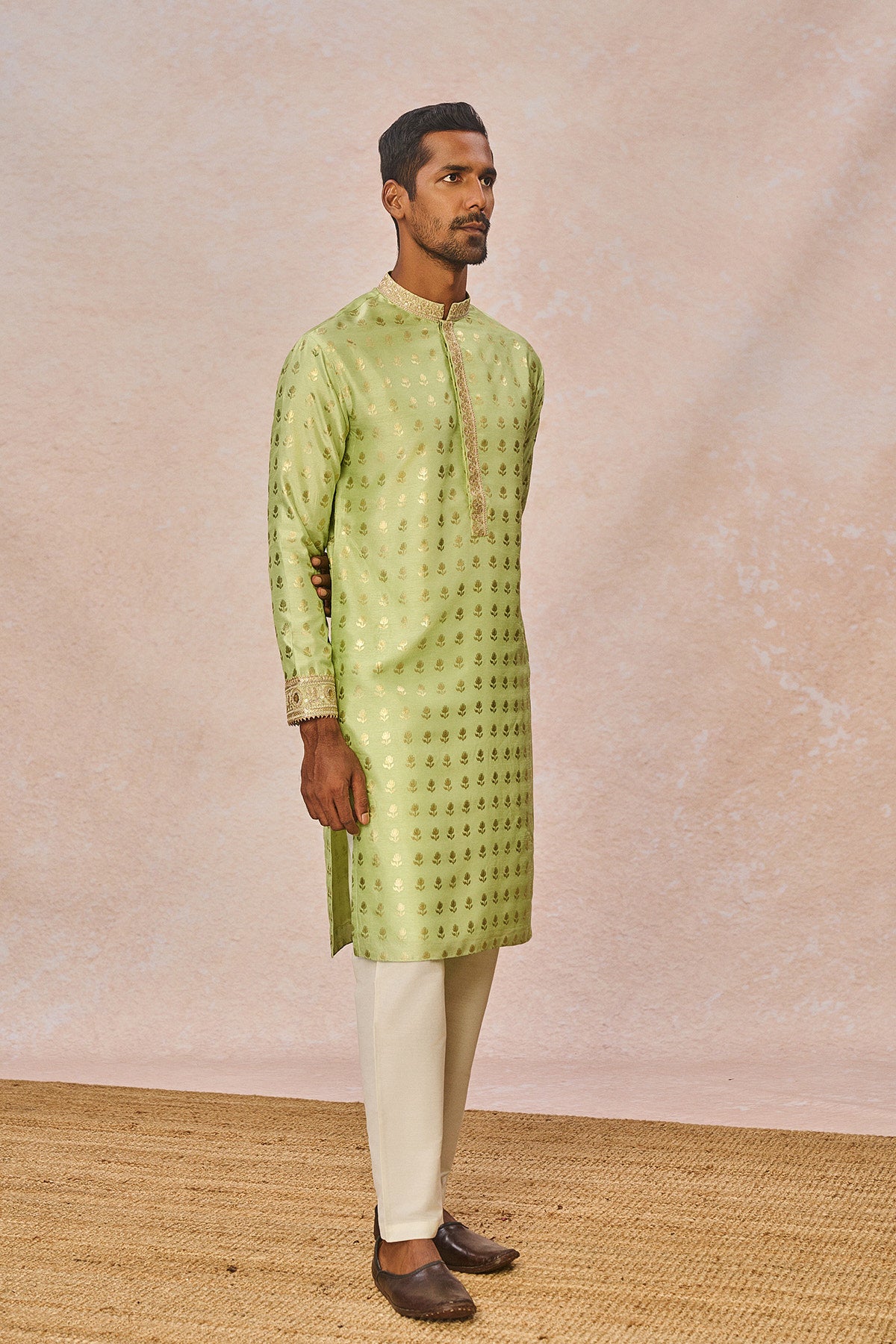 Lime Green Wallflower Kurta Set