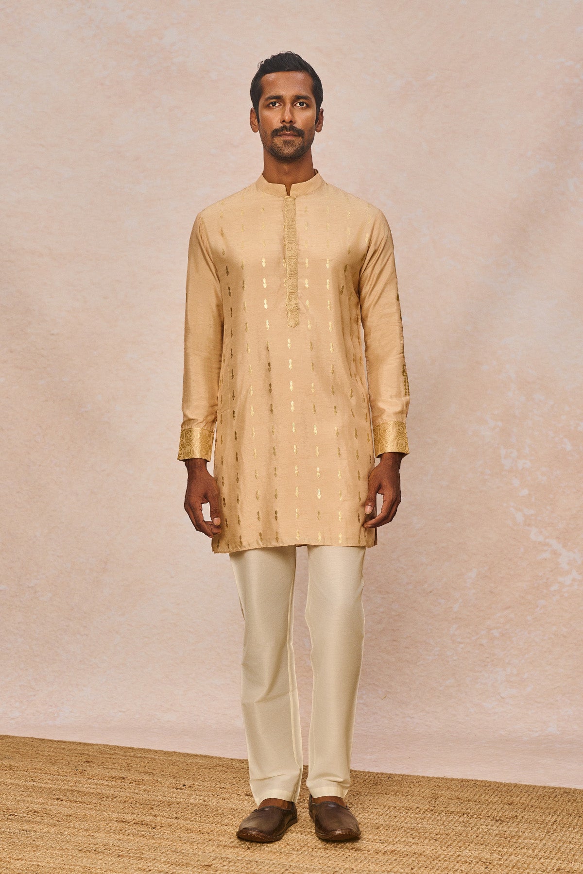 Beige Littile Pots Kurta Set