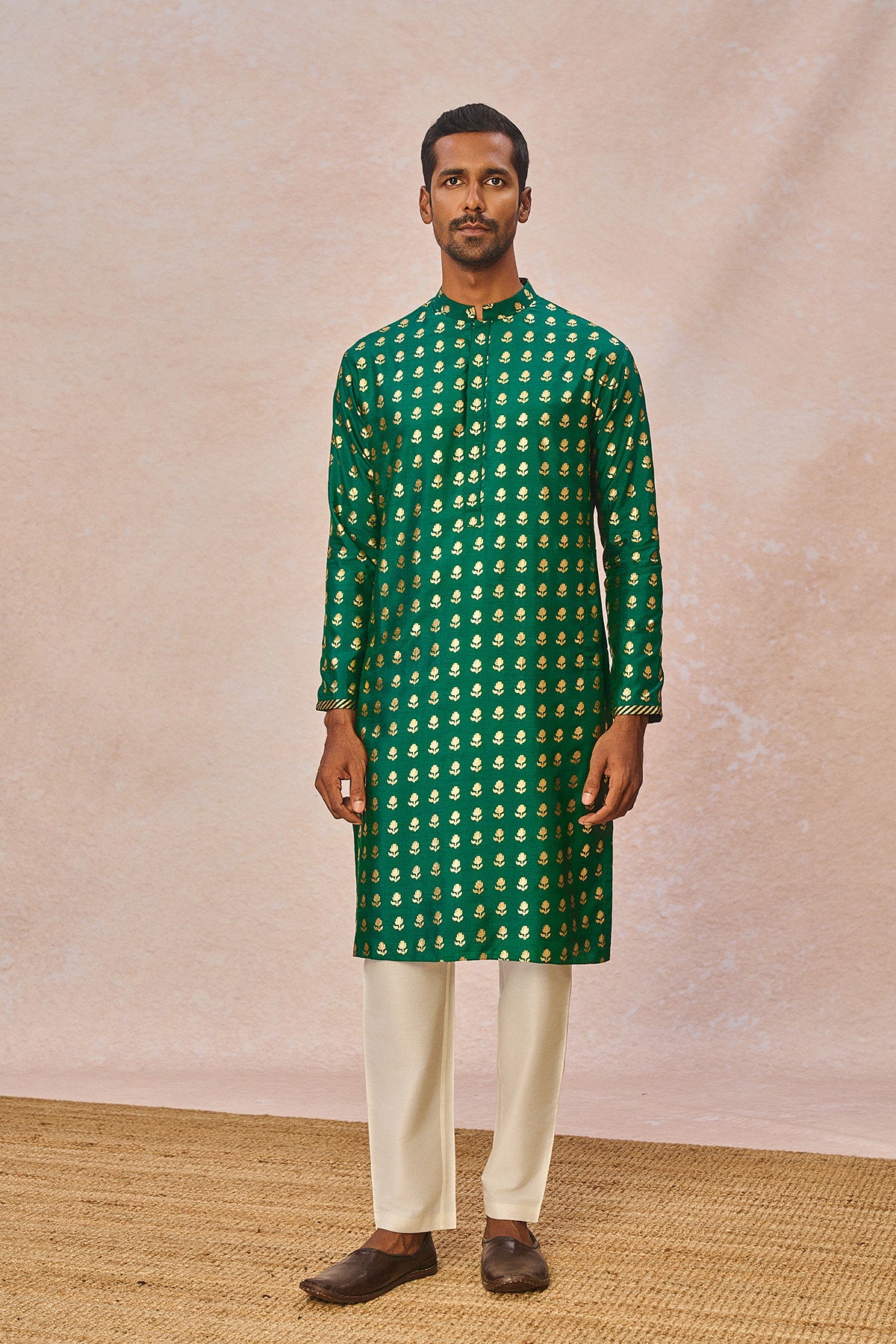 Green Wallflower Kurta Set