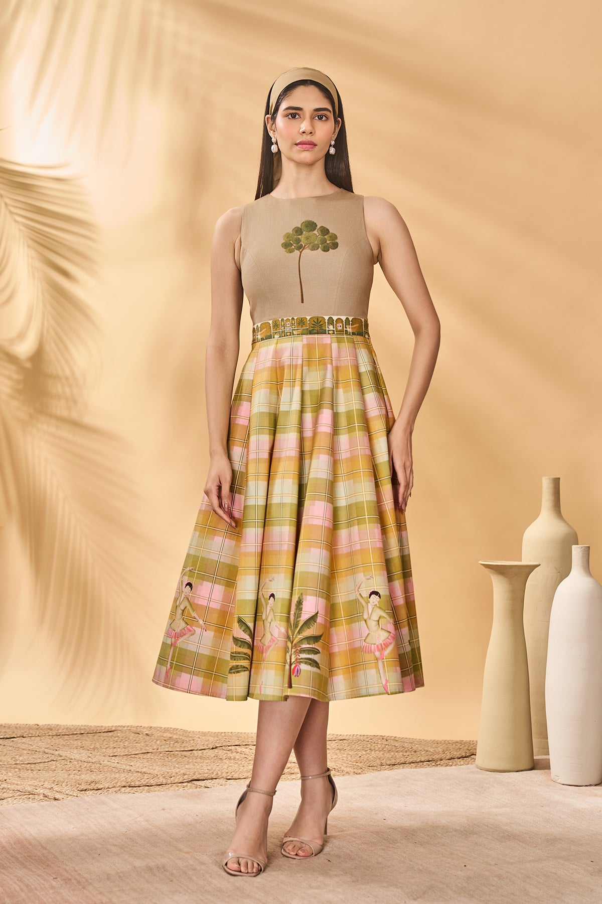 Pina Colada Picnic Midi Dress