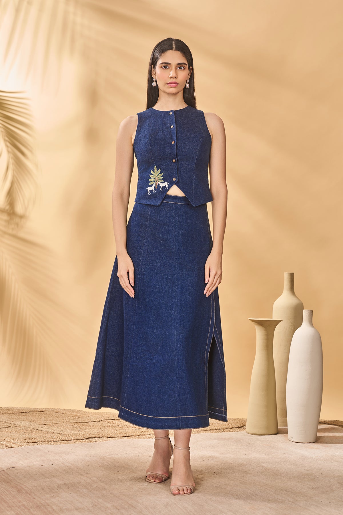 Paw-Tree Denim Set