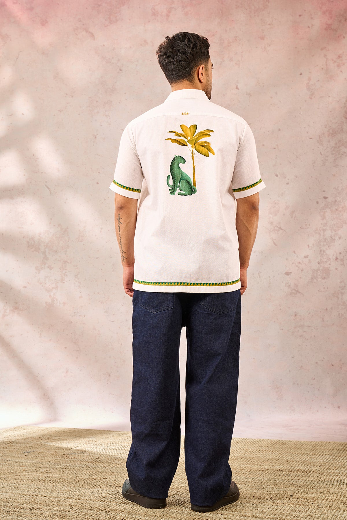 White Leopard Print Shirt