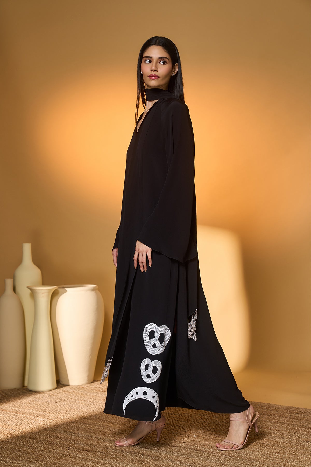 Black Midnight Snack Kaftan