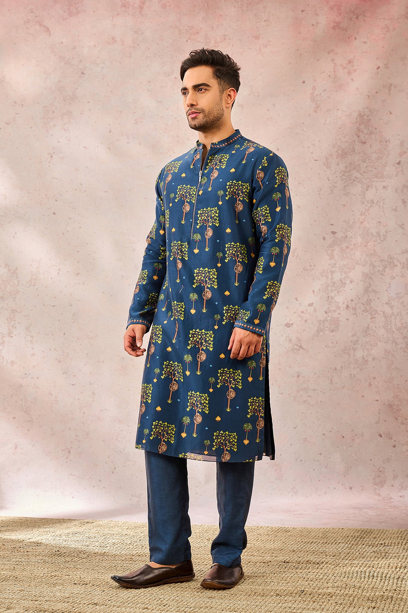 Indigo Wildscape Kurta