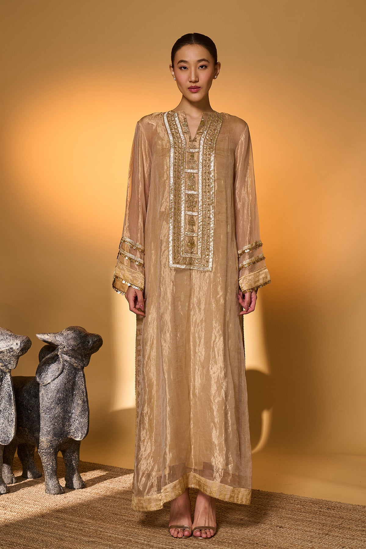 Gold Moonfield Tales Kaftan