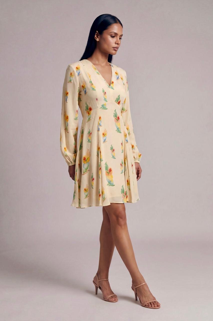Ivory Rock N Roll Skater Dress