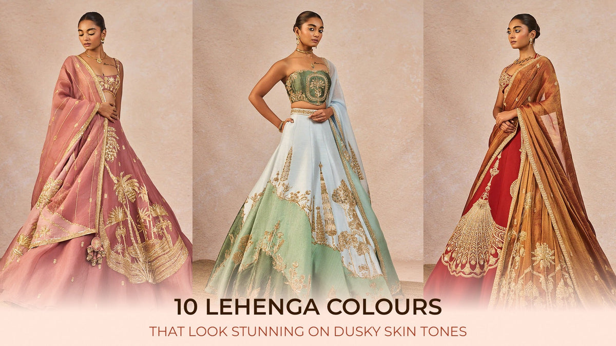 10 Lehenga Colours That Look Stunning On Dusky Skin Tones