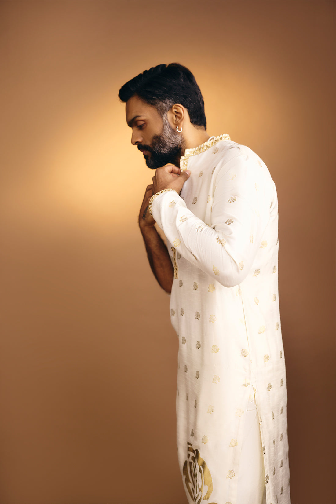 Ivory Rose Blush Kurta