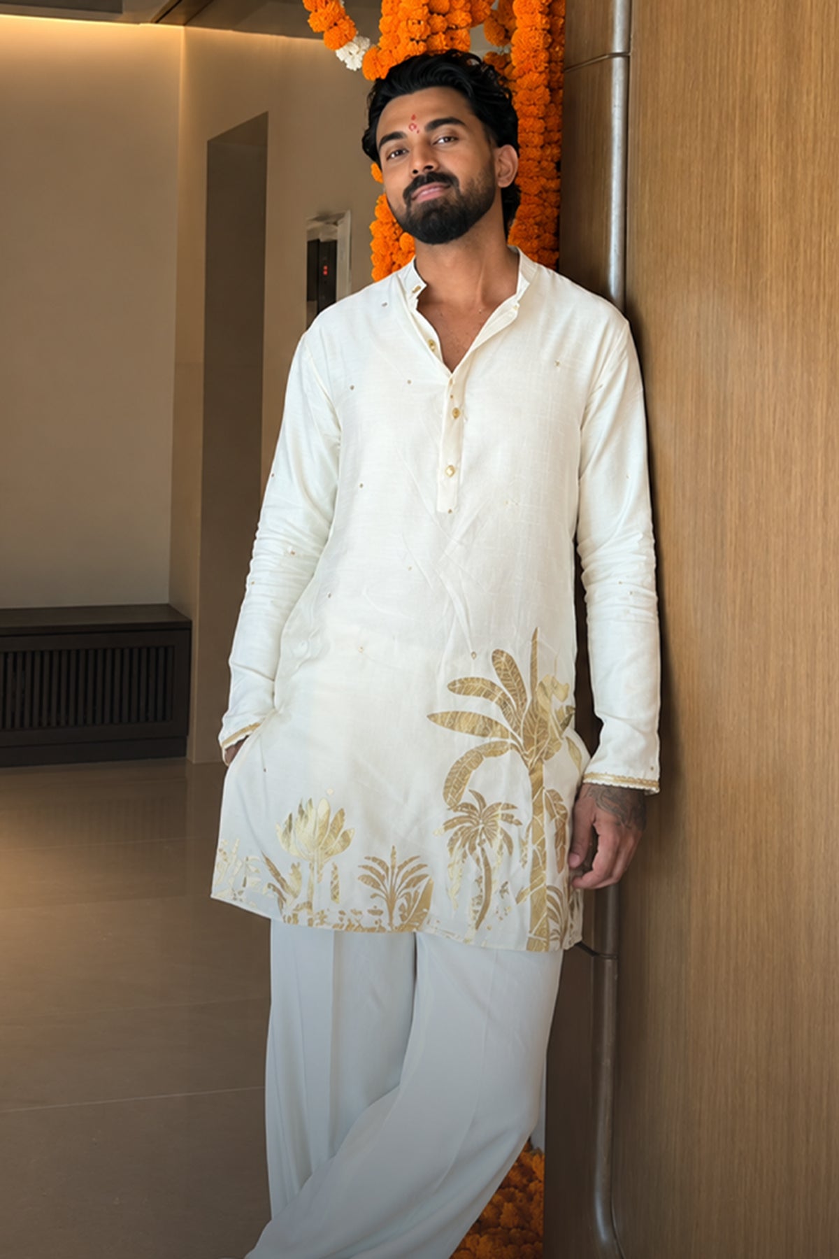 Ivory Backwater Postcard Kurta Set