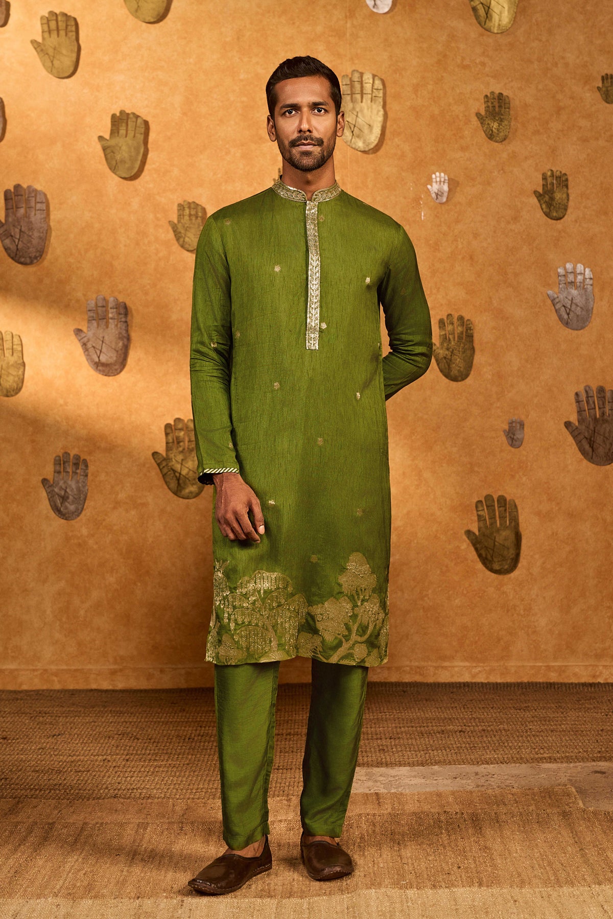 Olive Zen Kurta Set