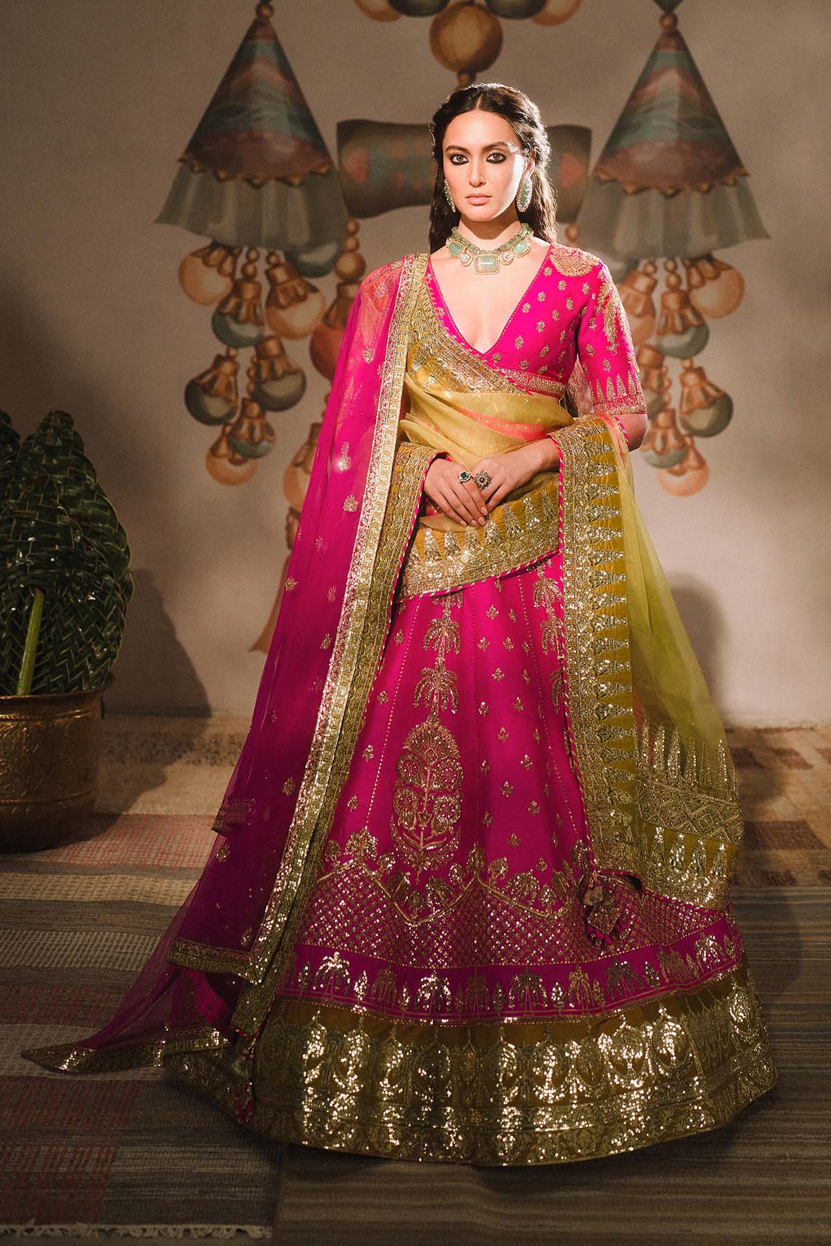 Rose Falooda Lehenga