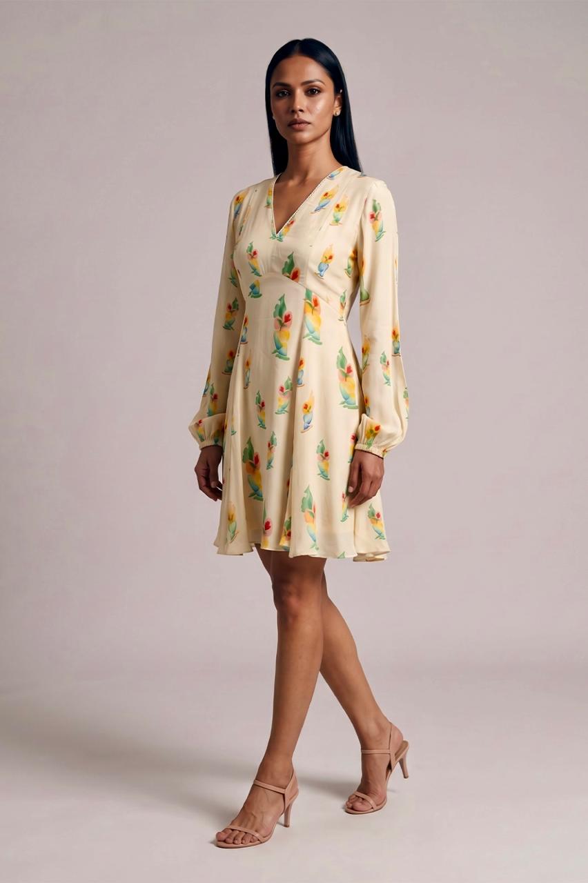 Ivory Rock N Roll Skater Dress